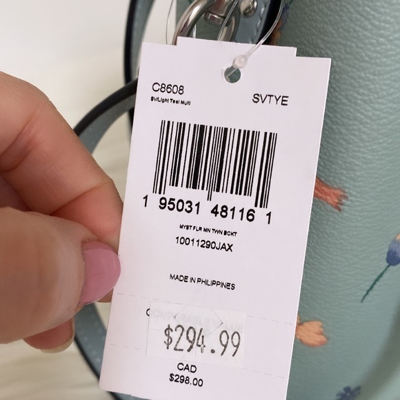 New💃Coach Mini Town Bucket Bag With Mystical Floral Print - Picture 9 of 9